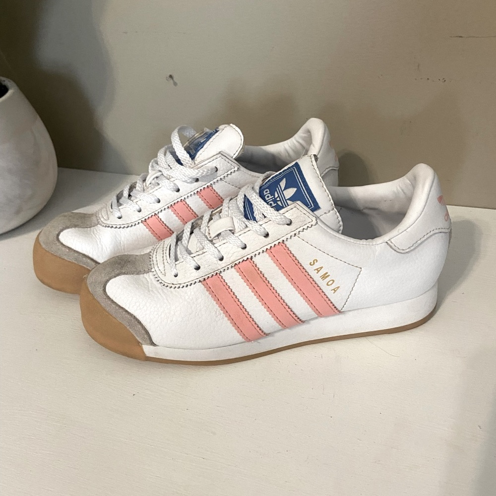 Adidas white Samoa sneakers